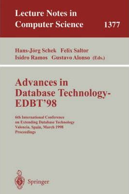 Libro Advances In Database Technology - Edbt '98 - Hans-j...