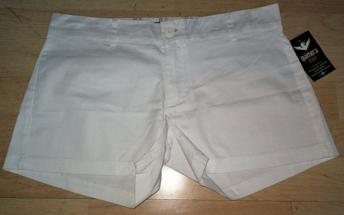 Shorts De Gabardina De Mujer