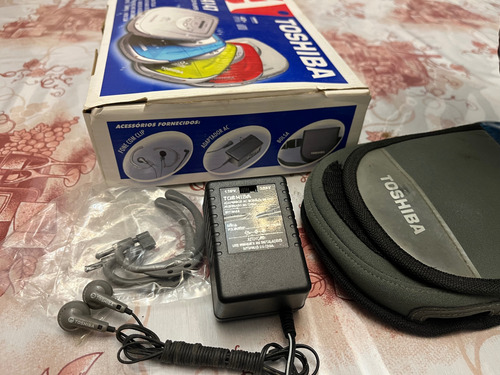 Discman Toshiba Raridade Ñ Pioneer Sony Walkman Ñ Funciona Verde-claro (Usado)