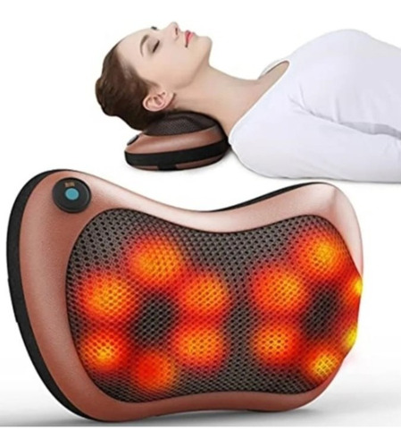 Almohada Masajeador De Espalda Y Cuello Eléctrico