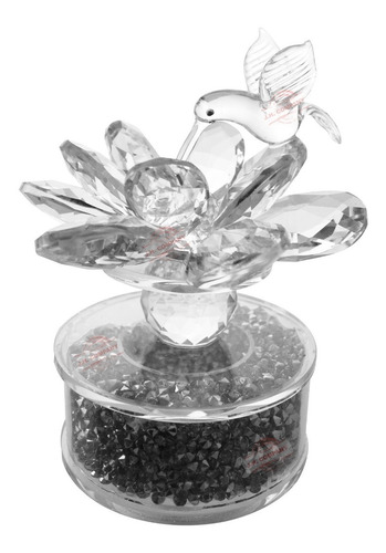 Colibri De Cristal Vidrio Decoracion Hogar Giratorio Luz Led