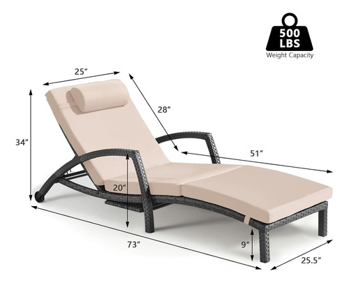 Juego De Camastros Gris Con Beige Zzwho