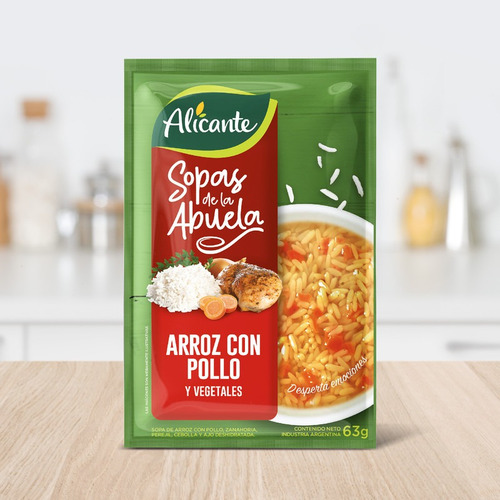 Alicante Sopa De La Abuela Arroz Con Pollo Vegetales X 63 Gr
