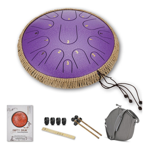 Instrumento De Percusión Con Lengua Y Tambor Manual, 14 PuLG