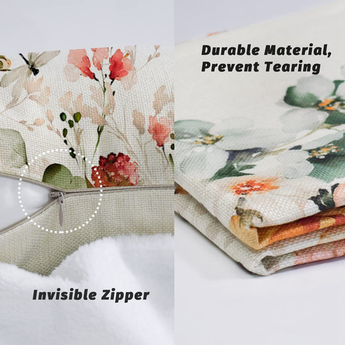 Fundas De Almohada Spring De 18 X 18, Juego De 4 Almohadas F