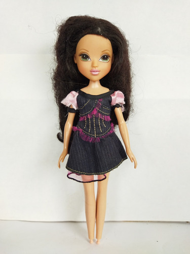 Bratz Moxie Girlz Vestido Azul Oscuro Cabello Negro Mga 2009