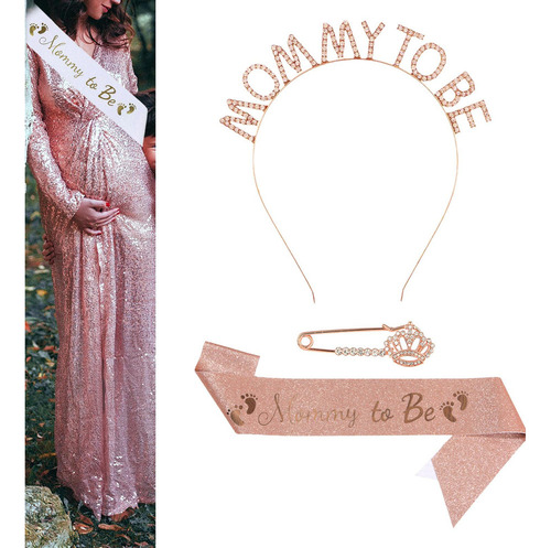 Sash Set, Mum To Be Sash Cómoda Tiara Diadema Sash Broche