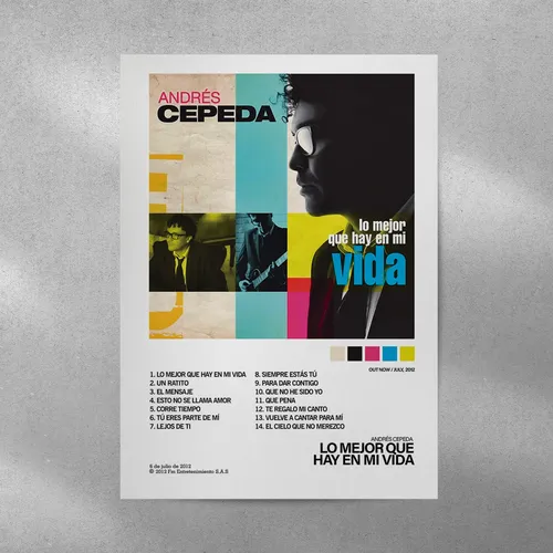 Cuadro Minimalista Andrés Cepeda - Lo Mejor Que Hay En Mi Vd