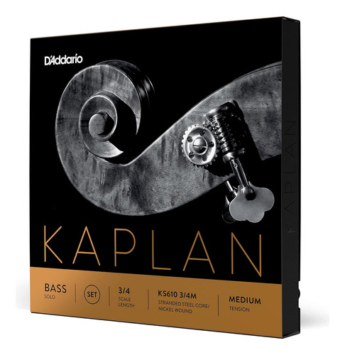 Ks610 3/4m Kaplan Solo - Juego De Cuerdas Para Contrabajo