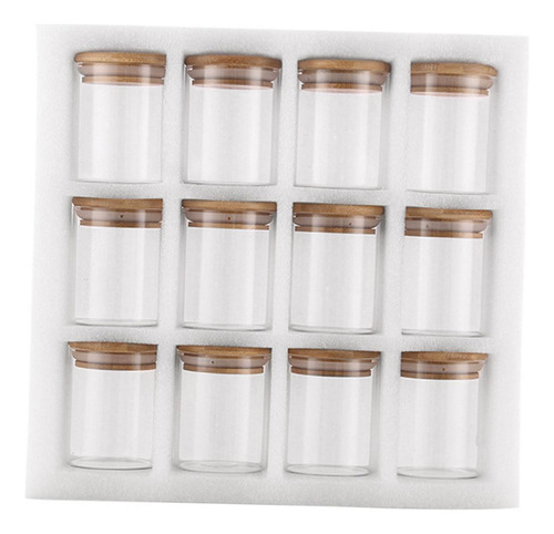 12 Uds Tarro De Almacenamiento Contenedor Tarro Recipientes