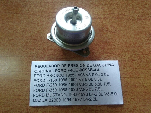 Regulador Gasolina Ford Bronco 85-93/f150/mustang 83-93 