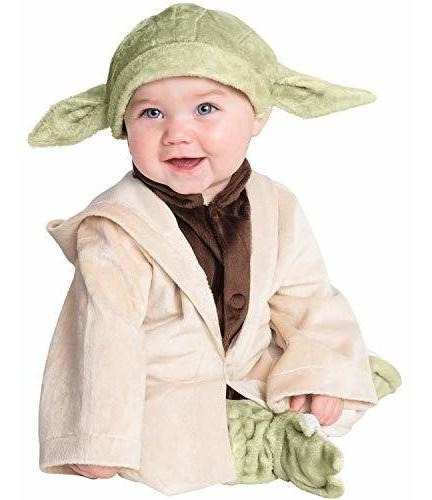 Rubie's Baby Star Wars Classic Yoda Deluxe Plush Disfraz, Co