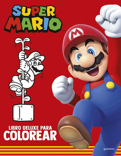 Super Mario Libro Para Colorear De Nintendo Montena