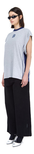 Musculosa Bullbenny Regular Fit Prepa Estampada Gris