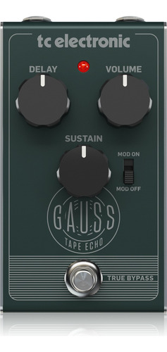 Tc Electronic Gauss Tape Echo Pedal De Guitarra Análogo