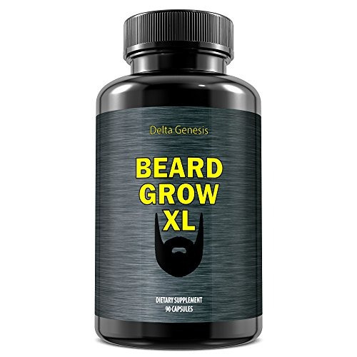 Beard Grow Xl | Suplemento De Cabello Facial | # 1 Vitaminas