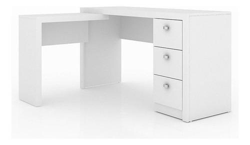 Mesa Para Escritório Home Office Me4101 Mdp Branco G69