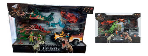 Playset Gigante Jurasico Dinosaurios Muñecos Vehículos Niños