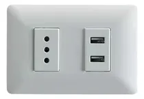 Comprar Tomacorriente Simple Con Doble Usb Sec 10a 250v