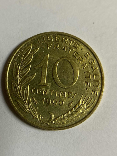 Moneda De Francia De 10 Céntimos De 1990 Envio Gratis