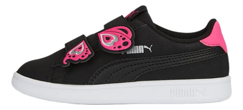 Tenis Puma Casual Smash V2 Bfly Negro-niñas 388461 05