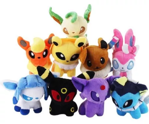 Evoluções do Eevee - Pelúcias de Pokémon - Espeon, Umbreon