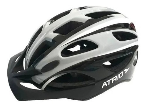 Capacete Para Bike Ciclismo Com Led Atrio Cinza Preto G