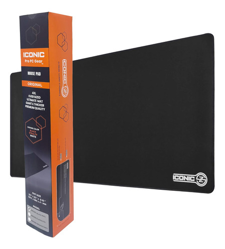 Gaming Mousepad Iconic Pro Xxl Grande Original Negro