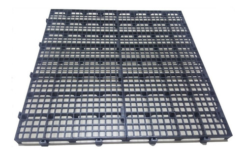 Imagem 2 de 3 de Piso Estrado Plástico 2,5x25x50 Pallet Baú Vestiário 10 Pçs