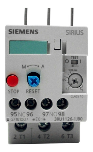Relé Térmico Bimetalico Siemens 7.0-10.0 Amp 3ru1126-1jb0
