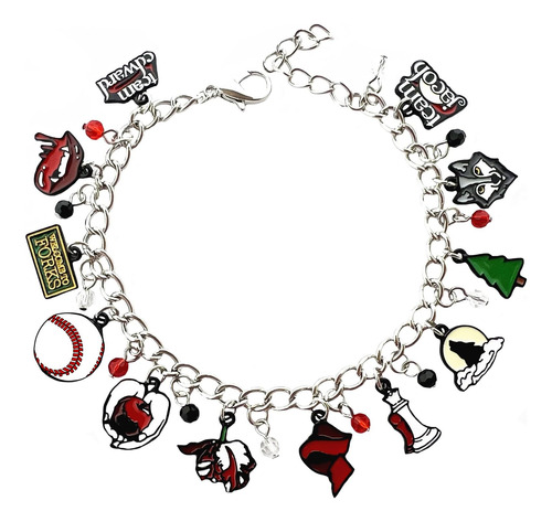 Pulsera Stktfkk Twilight Con Dijes De Terror De Vampiros, Pu