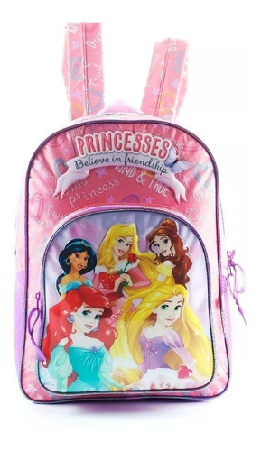 Imagen 1 de 4 de Mochila Espalda 16p Princesas Wabro 60252 Jardin Educando
