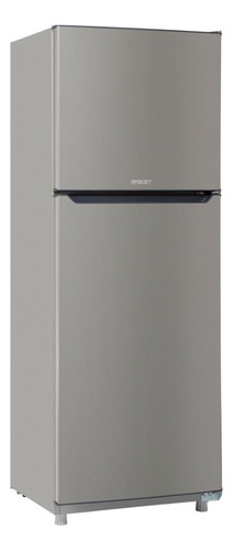 Heladera Familiar Briket Gris 1821 Freezer 350 Lts Color Plateado