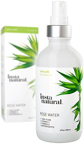 Instanatural Rose Agua Tónico Facial - Orgánico, Natural Ast