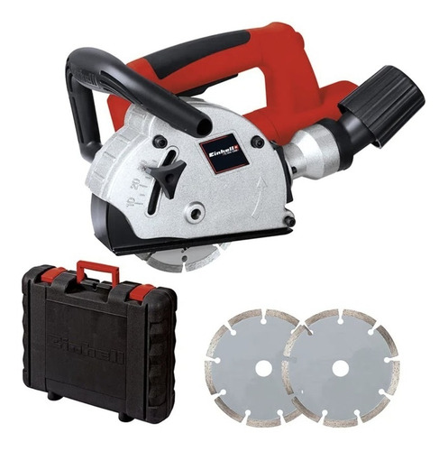 Amoladora Acanaladora Muros Einhell Th-ma 1300w 2 Discos 125 Frecuencia 50hz Color Rojo