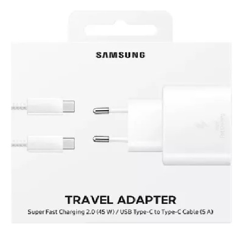 Cargador Samsung Rápido 45w Incluye Ficha Y Cable Usb-c ®   