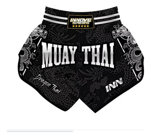 Shorts Muay Thai Bermuda Calção Modelo Tailandês