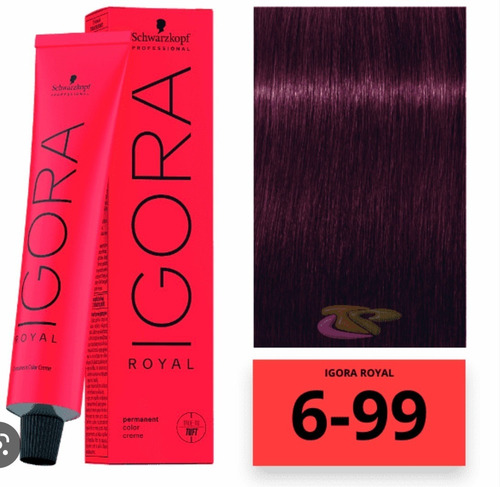 Tinte Igora Royal 6-99 Rubio Oscuro Violeta Intenso 60ml