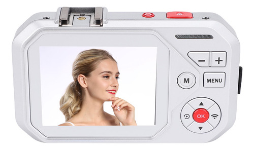 Câmera Digital Hd, Telas Duplas, 48 Mp, Zoom 16x, Foco Autom