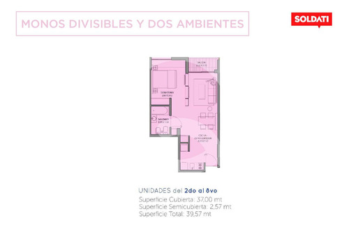 Departamento 2 Ambientes - Parque Centenario, Espai Centenario