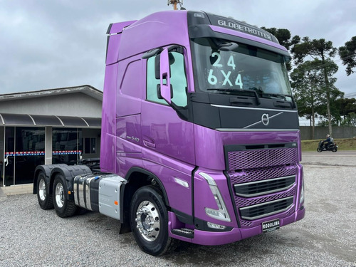 Volvo Fh 540 Roxa Globetrotter 6x4 2024 Pacote Ec Mola Fh540