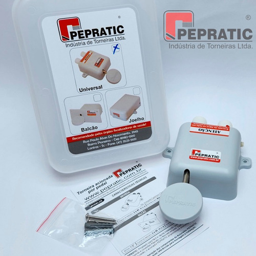 Torneira de Pedal Pepratic Acionamento Mecânico da Válvula Modelo Universal P1