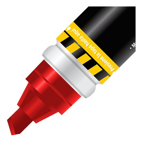 Marcador Permanente Azor Signal Mega 1500ro Rojo 6mm C/6pzs