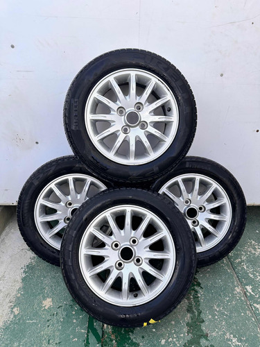 4 Rines Con Cauchos Mitsubishi Lancer Mf O Galant 195/60r15