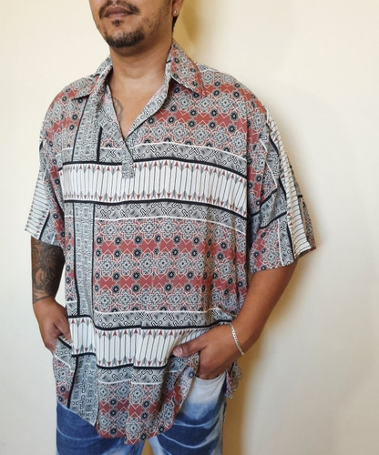 Imagem 3 de 6 de Blusa Bata Masculina Tecido Paulus