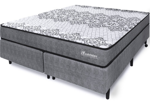 Cama Box Colchão King Ortopédico Firme 193x203cm Bf Colchões