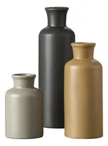 Comprar Juego De 3 Jarrones De Cerámica, Floreros Pequeños For