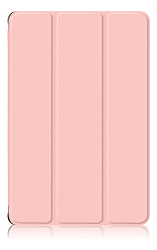 Hhfunda Rosa De 3 Pliegues De Color Sólido Para Galaxy Tab A