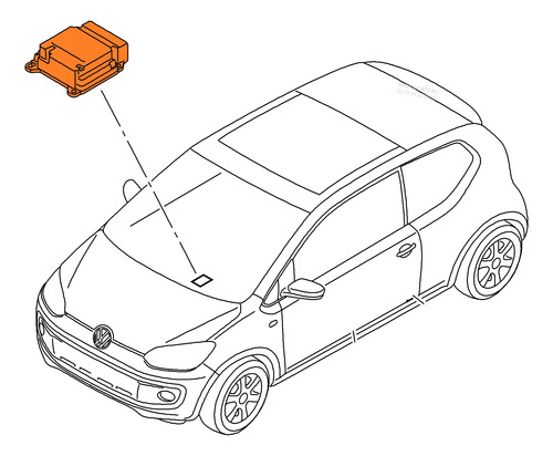 Unidad Control De Airbag Volkswagen Up 2015