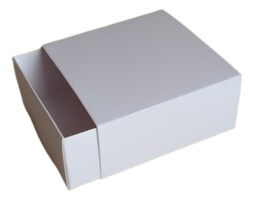 25 Cajas Blancas Deslizantes D224 (8x8x3,5) Indubox